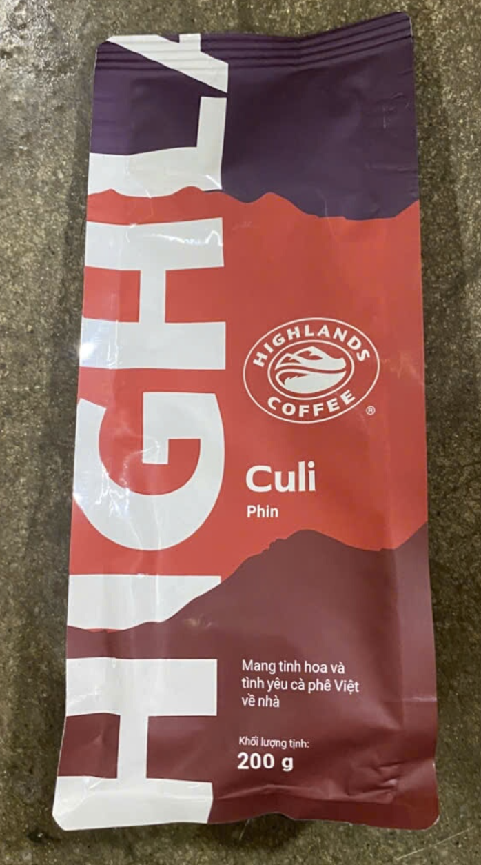 Cà phê Hlghlands 200g